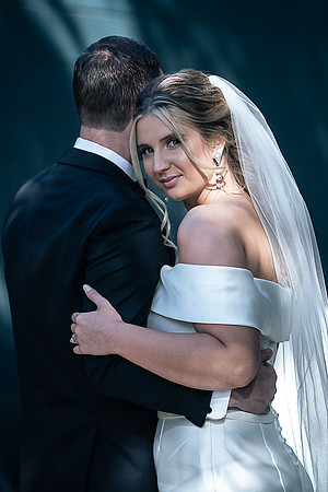 Intimate emotional exchange during wedding ceremony